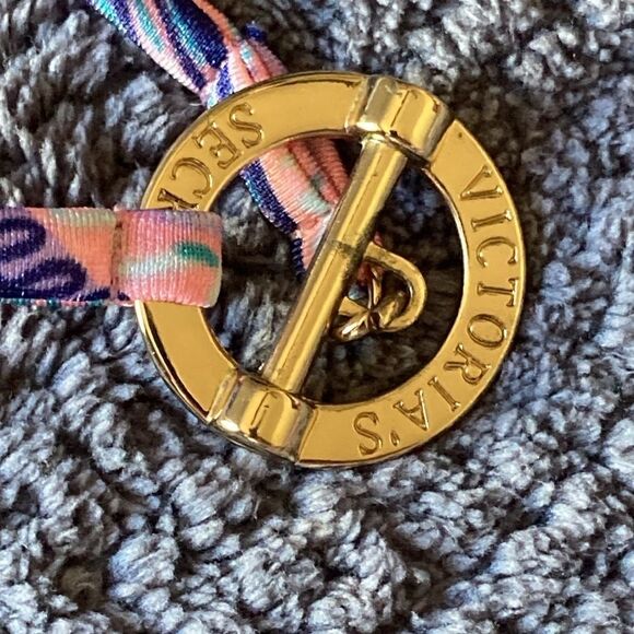 Victoria'sโ Secret Vibrant Padded Bikini Top Medium Multicolor Halter - Picture 4 of 6